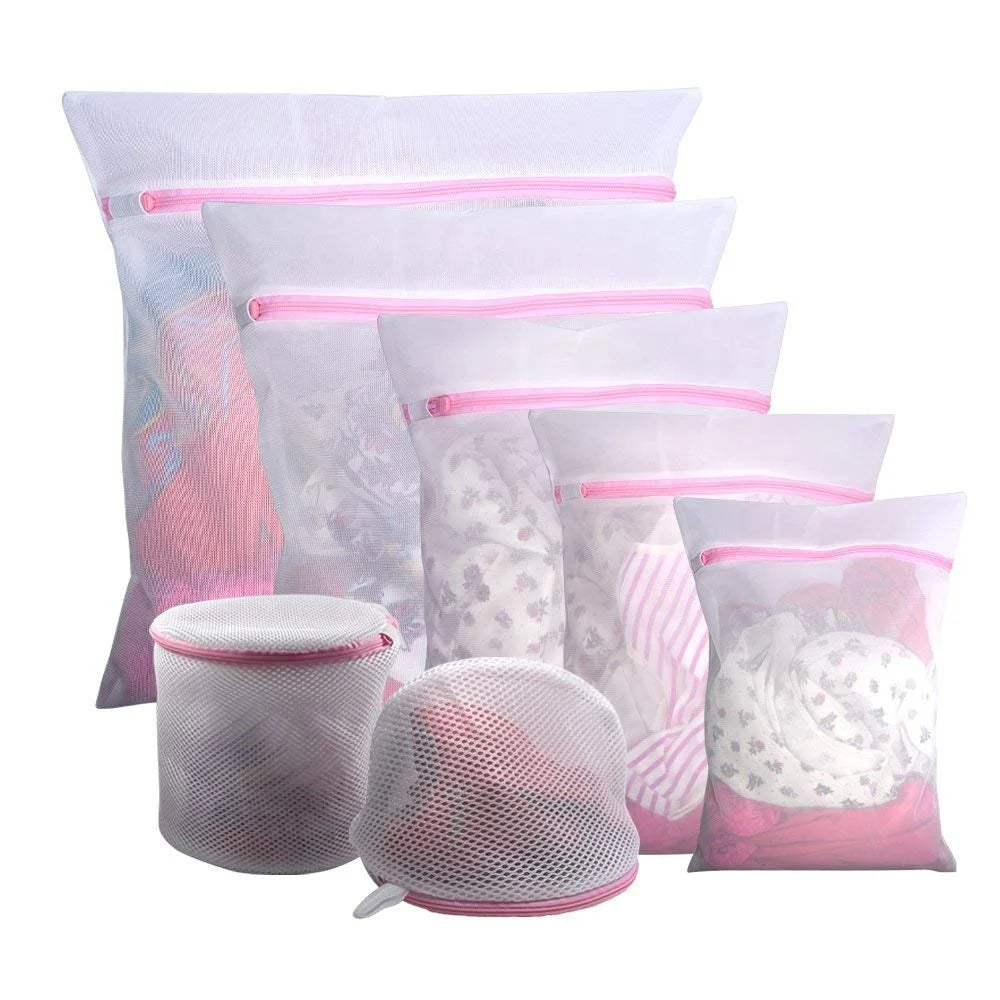 Best Seller 7pcs/set Eco-friendly Durable Polyester Fabric Home Use Delicate Customizable Laundry Mesh Bags