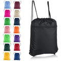 Custom Logo Eco Friendly Recycle Waterproof Non-Woven Shoe Drawstring Bag with Front Zipper Pocket Black MegaBDM
