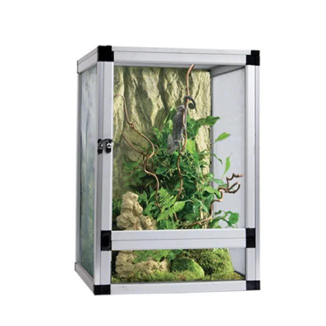 Mini XS 23x23x33cm Reptile Crawler Cage Chameleon Lizard Climbing Box Splicing Combination Aluminum Aluminum Alloy Mesh Cage