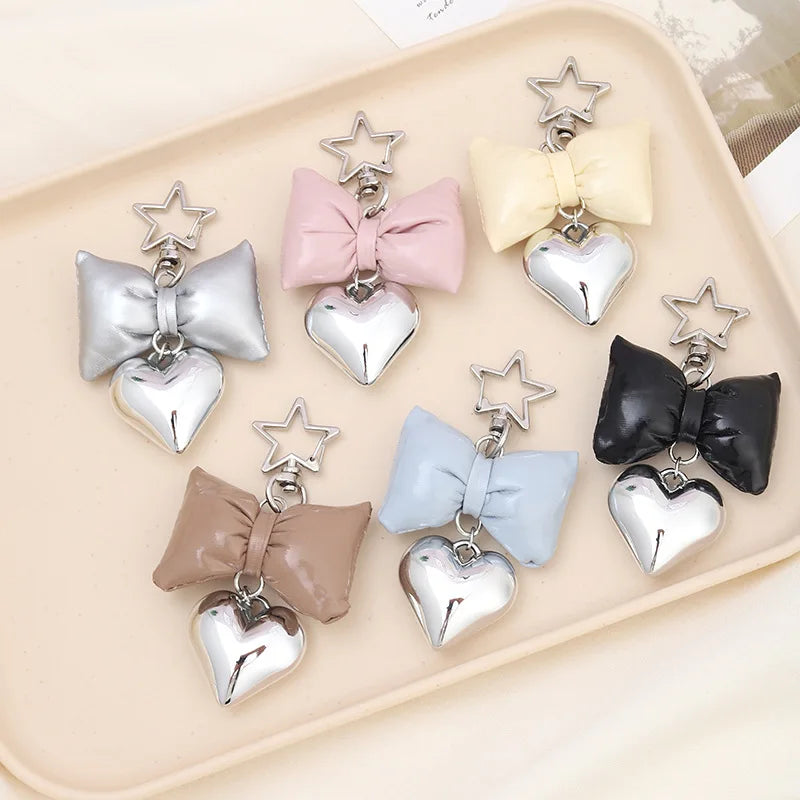 New Hot Selling Butterfly Knot Love Pendant Personalized and Versatile Pentagram Pendant Luggage Keychain Hanging Chain