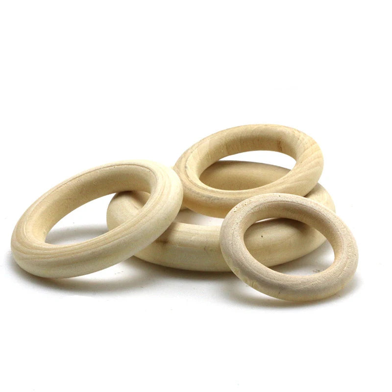 China Manufacturer's Coated Round Wooden O-Ring Buckle for Clothing Shoes Belts Bags Decoration