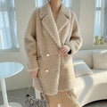 Trendy Lamb Shearling Coat Wholesale Plus Size Sheep Leather Shearling Jacket  Shearling Leather Jacket Women