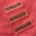 Waterproof Transparent PVC Rubber Labelprivate Brand Name Sew on Embossed Rubber logo Badge