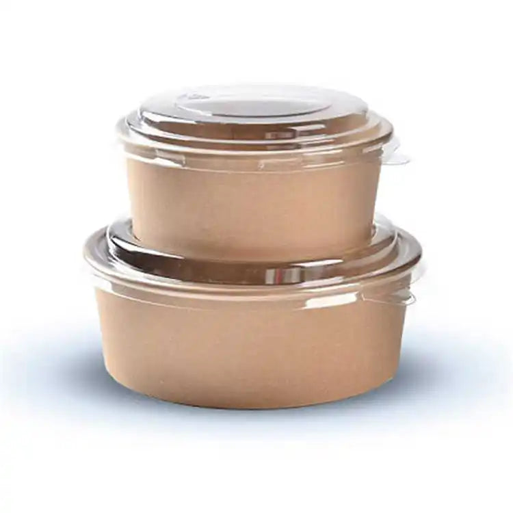 Best Quality Hot Sale Kraft Box Recycled Food Takeaway Salad Box Easy Open Takeaway Box
