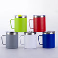 FX Factory Stainless Steel Tumbler with Handle Double Wall Vacuum Insulated Coffee Cup Classic Mugs High Quality Water Cup