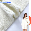 100%Polyester White Short Hair Animal Wool Lamb Fur Sherpa Fabric for Coats