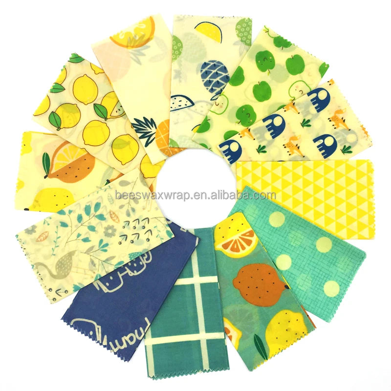 Customized Printing Cheap Food Grade Bee Wax Wrapped Cotton for Sandwiches for Kitchen Use
