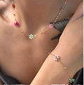Wholesale Luxurious Waterproof Handmade Necklace Stainless Steel Pearl Shape Women Necklace