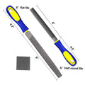 Wholesale Premium Grade T11 Long Lasting Teeth Flat Medium Cut File Set Non-slip Rubber Covered Handles