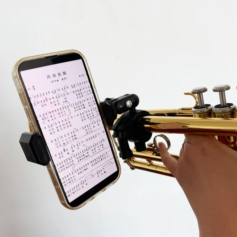 New Design High Quality Free Rotation Tall Music Stand Cell Phone Stand for Trumpet MegaBDM