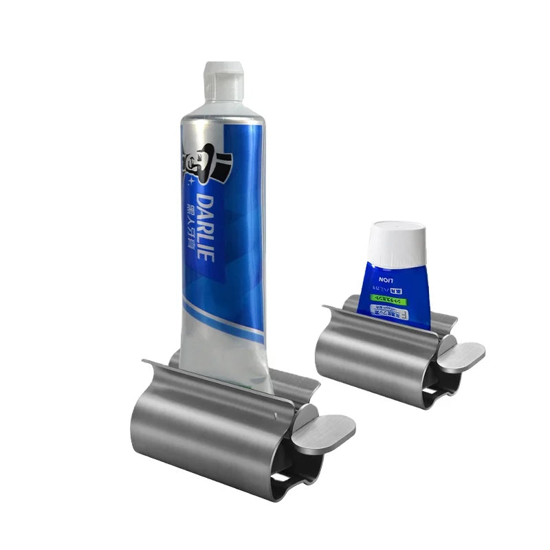 Multi-Purpose Toothpaste Cream Tube Roller Toothpaste Squeezer Stainless Steel Saving Dispenser for Home Bathroom