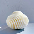 Spiral Ball Candle Silicone Mold Round Twirl Soy Wax Molds Geometric Swirl Ball Wavy Candle Mould
