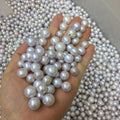 Wholesale DIY 10-13mm Freshwater Pearl Beads 100% Natural Perfect round with Good Luster Half or No Hole Loose Pearls