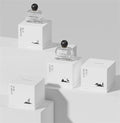 Manufacturers Customized White Printing Unique Squared Craft Luxury Perfume Bottle Candle Lid and Base Boxes As Gift