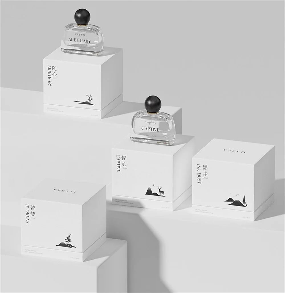 Manufacturers Customized White Printing Unique Squared Craft Luxury Perfume Bottle Candle Lid and Base Boxes As Gift