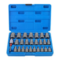 WZAUTO Power Tool and Hand Tool Combine Used Inch Drive Easy Out Bolt Remover Damage Screw RemoverDamage Screw Extractor Set
