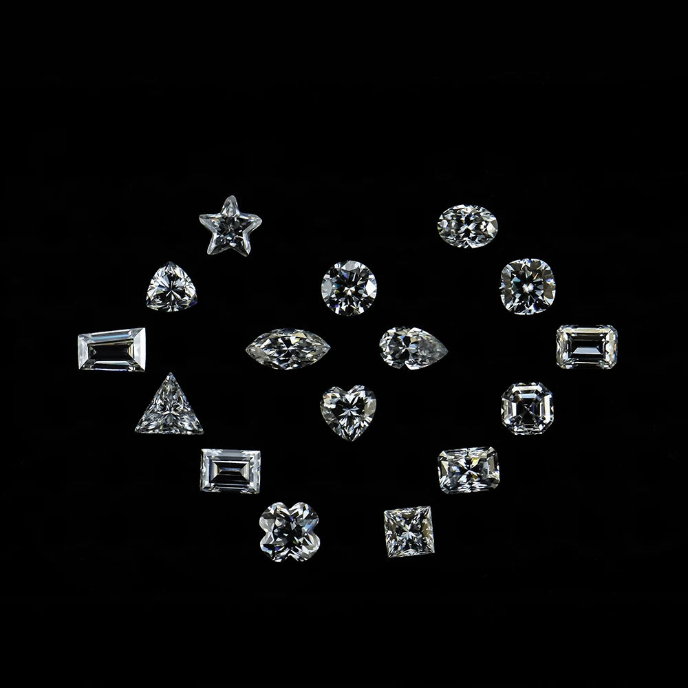 Wholesale Moissanite Factory  Direct Sell  Pear/ Cushion/ Radiant/Emerald/ Oval Shape VVS Clarity  Loose Moissanite