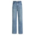 Women's Casual Baggy Jeans Cotton Fabric Light Wash Relaxed Fit Fashionable Style Custom Size