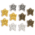 Small Butterfly Charms Antique Silver Color Pendant DIY Jewelry Making Necklace Earrings Findings D211