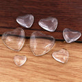12mm 16mm 18mm 20mm 25mm Heart Flat Back Clear Glass Cabochon High QualityWholesale Promotion