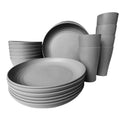 Wholesale Environmentally Friendly Food-Grade Tableware Set Includes Wheat Straw Dinnerware Bowl Plate Cup Sets Custom