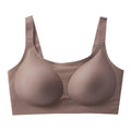 Shanhao Everyday Seamless Underwear Wireless Jelly Strip Bra with Thin Ice Silk Wide Convertible Straps Knitted Logo on Cup