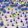 VDD 055 Crystal AB High Quality Hot-Fix Glass Rhinestone Crystal Flatback Strass Stones for DIY Garment Decoration Wedding Dress