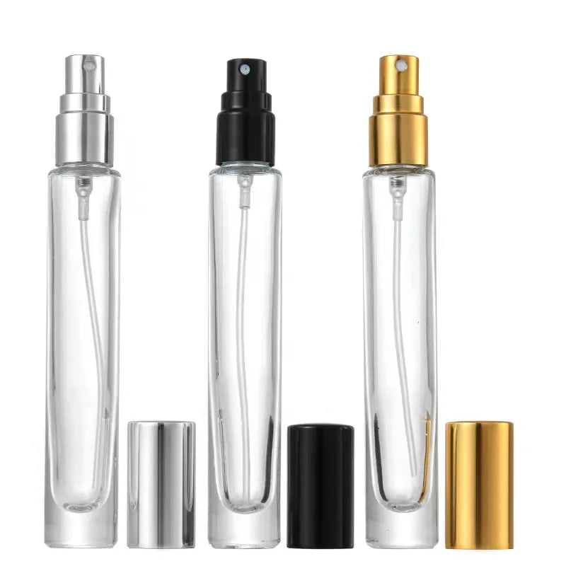 MUB Wholesale High-grade 10ml Perfume Dispenser Travel Portable Cylindrical Empty Glass Spray Bottle