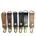 Promotion Personalized Custom Logo Hanging Genuine Leather Keychain High Quality for Car Key and Gift