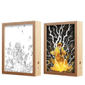 Handcrafted LED Decorative Light Painting New Dropshipping Acrylic Photo Frame for Bedroom Wall Lighting Japan Anime Style