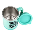 400ml Automatic Lazy Self Stirring Mug Cup Coffee Milk Mixing Smart Stainless Steel Mix Drinkware