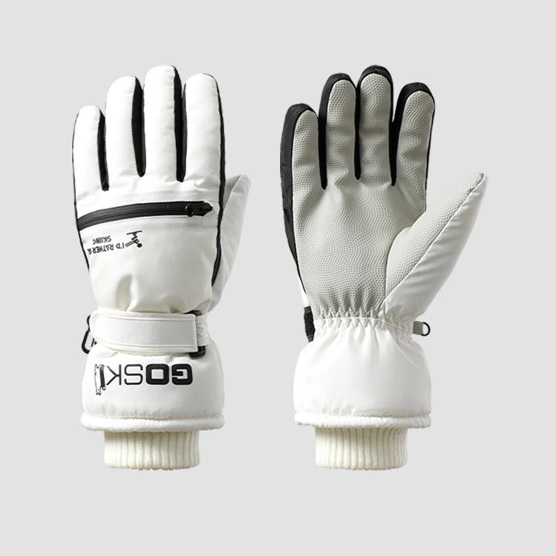 Custom logo Windproof Waterproof Winter Warm Thermal Touchscreen Snow Gloves for Men and Women