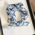 Summer Fresh Style 100% Pure Silk Small square Scarf Elegant 21" Flower Print Silk Hair Bandanas Office Lady Neck Tie Scarf
