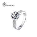 Custom Women Eternity 925 Sterling Silver Eternity Ring MoissaniteFine Jewelry Engagement Moissanite Ring with GRA