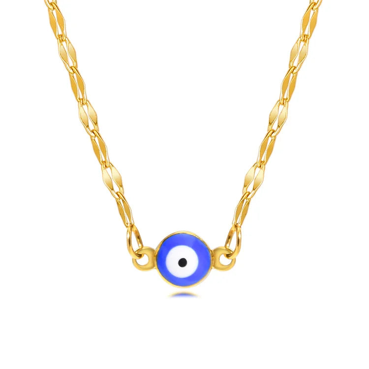 Fashion Fine Jewelry Necklace Personalized Jewelry Enamel Devil Eye Charm Necklace