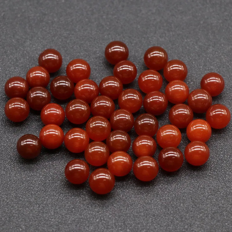 Diy Hot Natural Customized Factory-made Carnelian Round Beads Support HZ Bracelet Necklace Earrings
