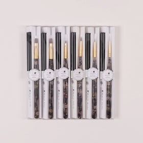 2pcs 7/11mm Liner Brush Set Handle Nail Art Pen Brush Drawing Lines Stripe Painting Flower Pen Nail Art Manicure Tools