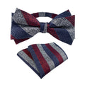Wholesale Best Selling Luxury Fashion Bowtie Gift Set Verified Supplier Lot Stocks Fashion Jacquard Bow Tie With Pocket square
