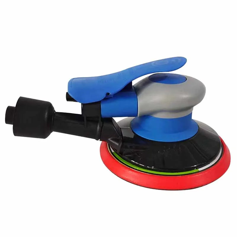 Industrial Grade 150mm 6 Inch Pneumatic Sandpaper Machine High Speed Blue Sander Air Grinder for Car Beauty Waxing Polishing Dry