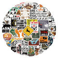 50PCS/bag Hunting Vinyl Stickers Pack Custom Waterproof Removable Labels Journal Outdoor Stickers for Outside Cars Adults Decor