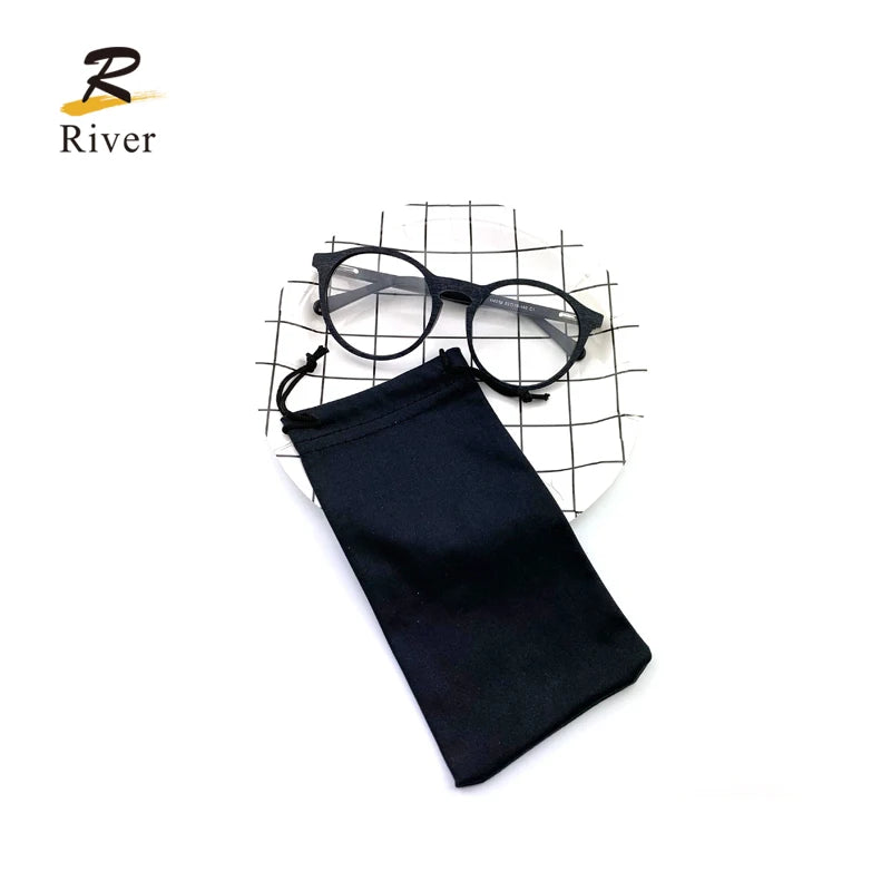 Wholesale Leather Folding Reading Glasses Packaging White Sunglasses Case Pouch