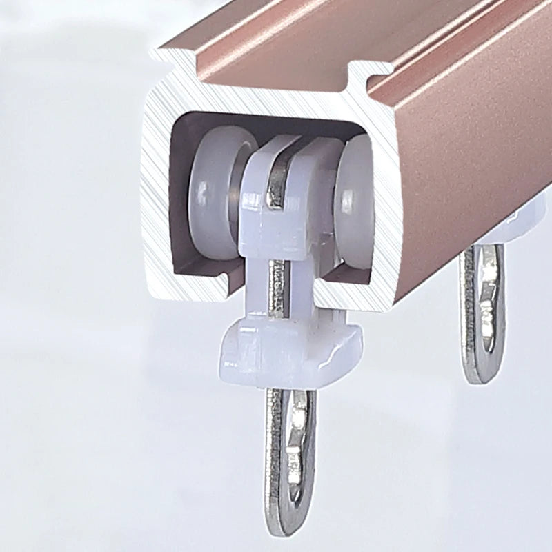 Modern Design Heavy-Duty Aluminum Alloy Long Curtain Track Set Metal Rail for Home Decor and Window Application
