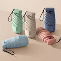 Small Mini Umbrella With CaseLightweight Portable Parasol Perfect for Travel Outdoor Sun&Rain Umbrellas