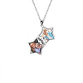 Personalized Picture Pendant Custom Photo Larger Size Locket Pendant Necklace Crystal Customized Photo