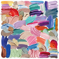 60PCS Waterproof Unfading PET Transparent colorful color palette sticker