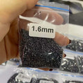 Wholesale Price Wuzhou 0.8-3.0mm Loose Lab Created Diamond Stones Round Cut Black VVS DEF Color Loose Moissanite