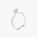 925 Sterling Silver Colorful Square Zirconia Geometric Fine Jewelry Original Design Wedding Statement Ring for Women