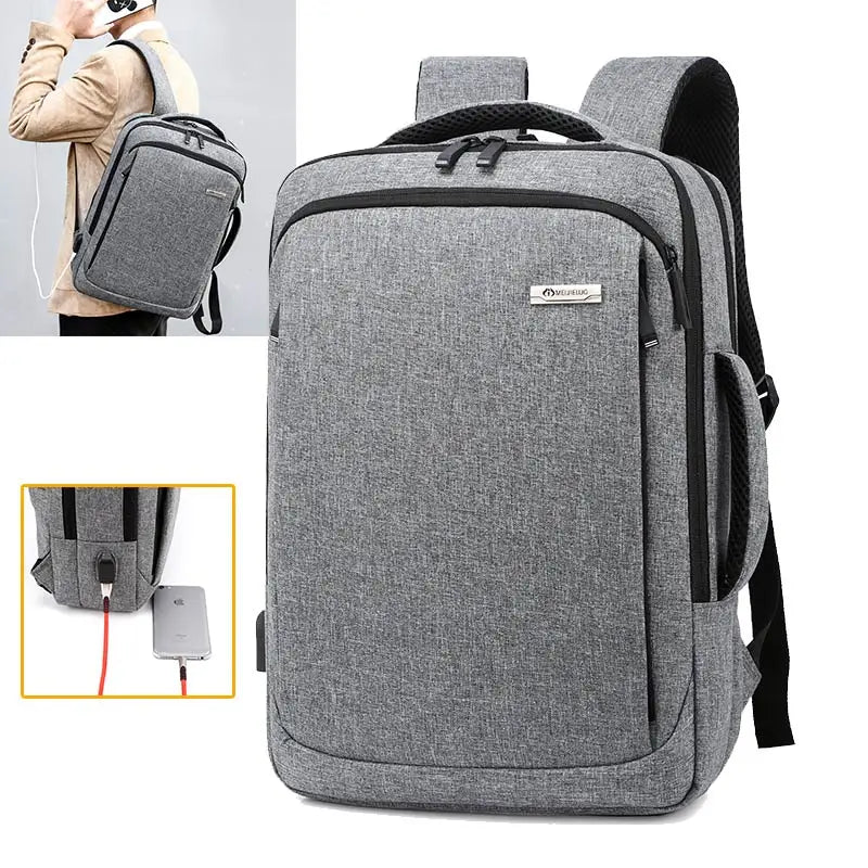 College School Backpack Fashion Waterproof USB Charging Outdoor Laptop Backpack