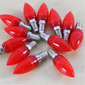 0.5W E14 E12 Energy Saving LED Plastic Red Lighting Lotus God Lamp Filament Candle Light Bulb Buddhist Supplies