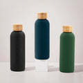 Yeway Wasser Flasche Custom Logo Thermal Double Wall Vacuum Insulated Stainless Steel Water Bottle With Bamboo Lid and Handle